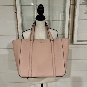Kate Spade Newbury Lane Rose Check Leather Tote/Shoulder Bag
